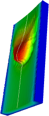 simulated artificial film flow