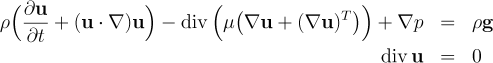 Navier-Stokes equations